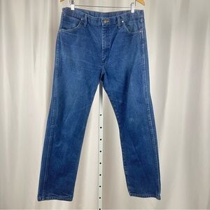 Wrangler 38 x 31 Straight Jeans Classic Style Retro Vintage Rugged Outdoor Chore